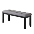 Dark Grey Linen Upholstered Dining Bench B699