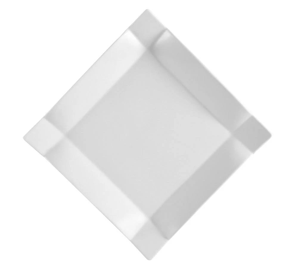 12x22 Bright White Square China Plate, 12/Case I7138