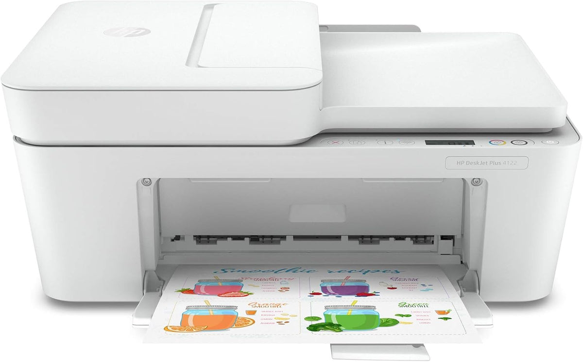 HP DeskJet Plus 4122 All-in-One Printer, Wireless Printing, Instant Ink Ready, Renewed V1003