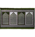 Green Geometric 4 Person Prayer Rug H389