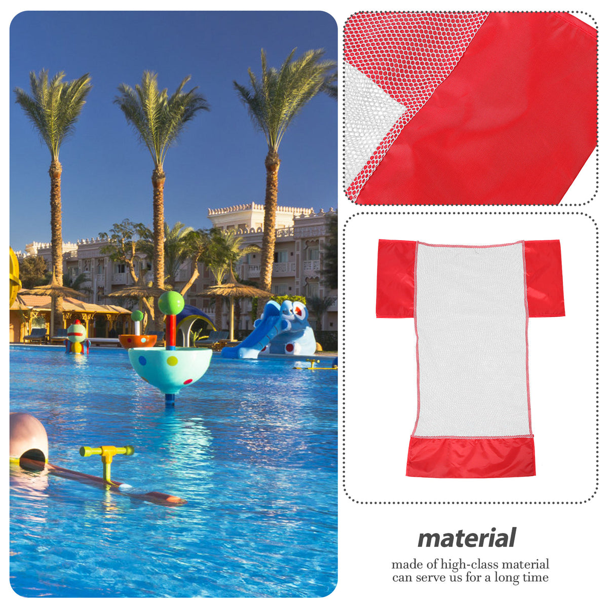 4 Pcs Swimming Pool Mesh Chair Net Bag Accessory R92776