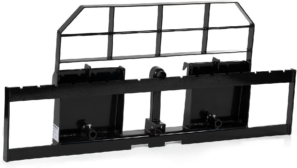 72-in Skid Steer Pallet Fork Frame Attachment, 5,500 LB Capacity Y828356