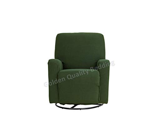 Navy Blue Stretch Recliner Slipcover with Elastic Straps Polyester Spandex M413