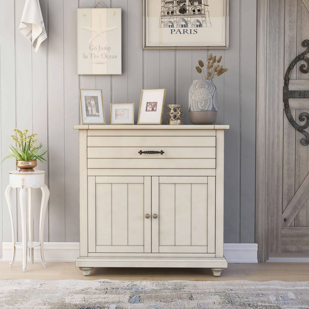 Antique White Hallway Cabinet Y636531