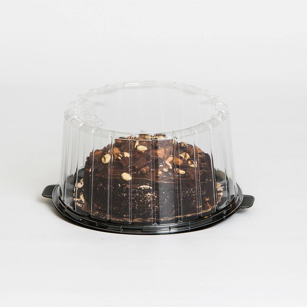 Clear Double Layer Cake Container with Dome Lid, 8x22, 100/Case N2950
