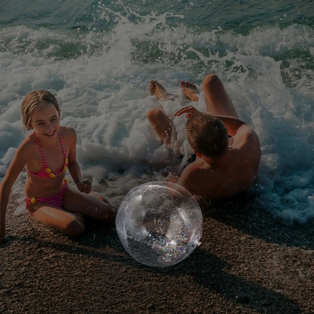 Inflatable Sequin Ball Toys for Toddlers Beach Balls Children Giant Pool Party Q960635