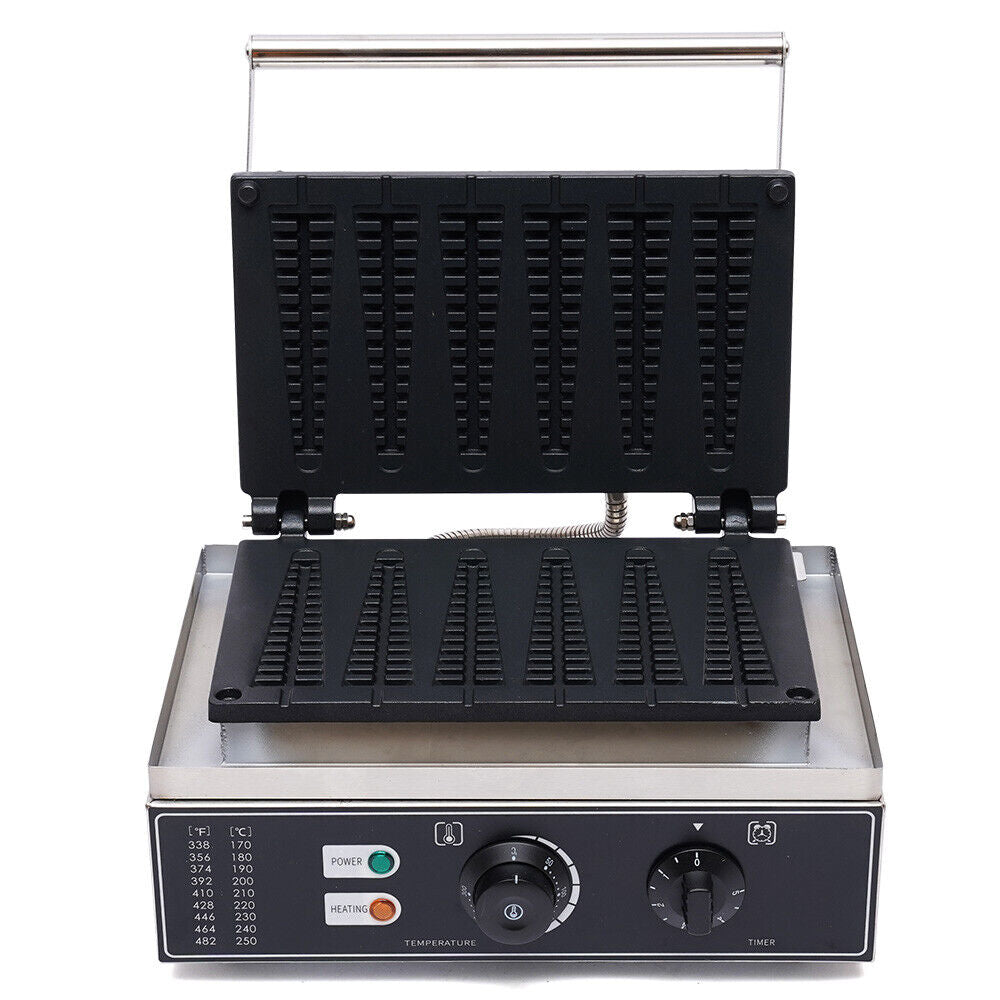1500W Electric 6 Grids Nonstick Waffle Maker Q55836