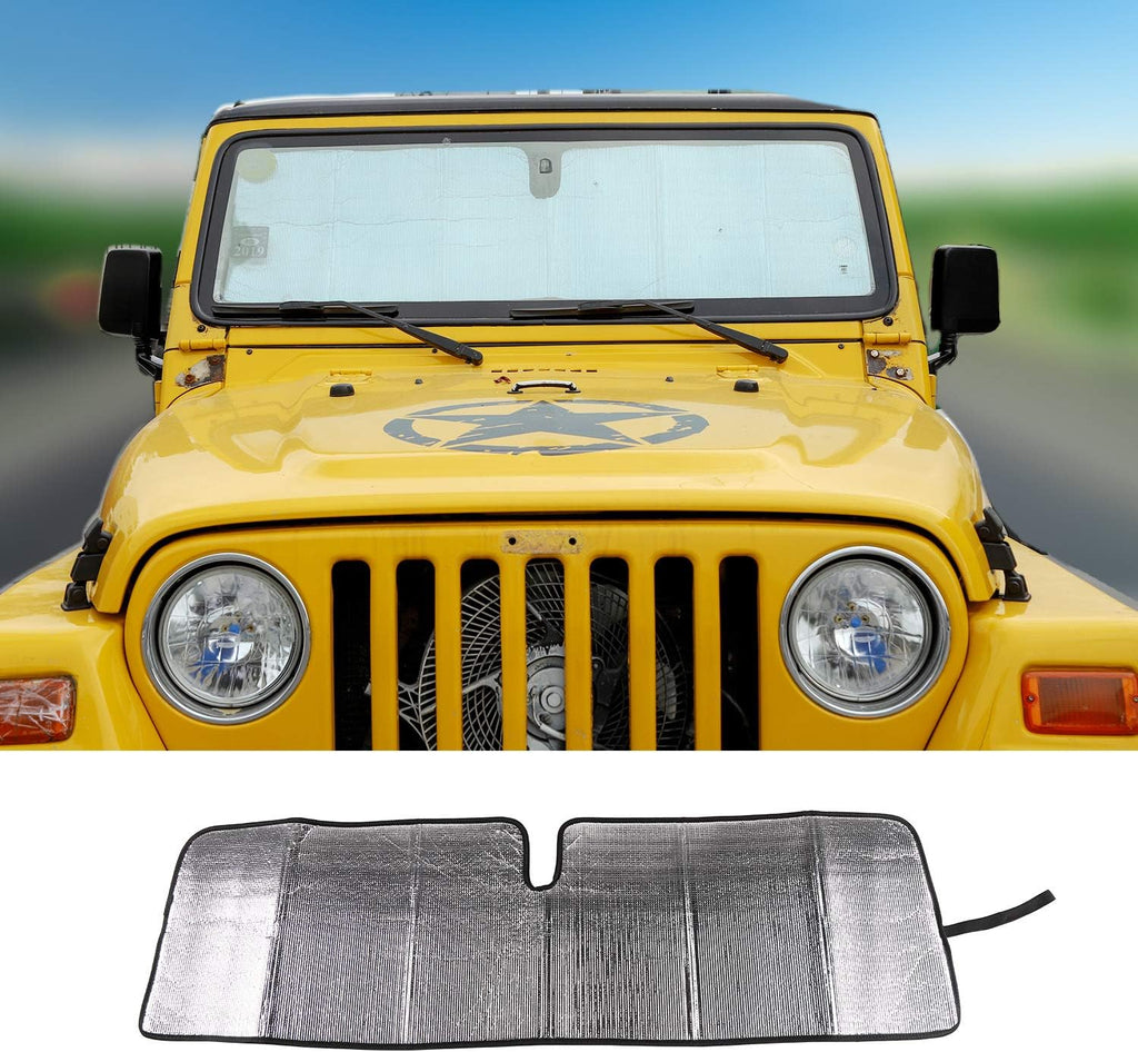 Windshield Sun Visor Foldable Sunshade Aluminum Foil Sun Shield O5982
