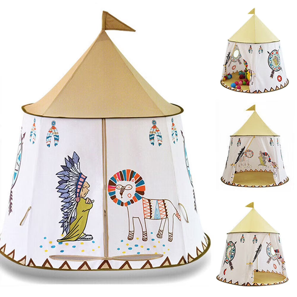 Indian Teepee Kids Playhouse with Carrying Bag Z532
