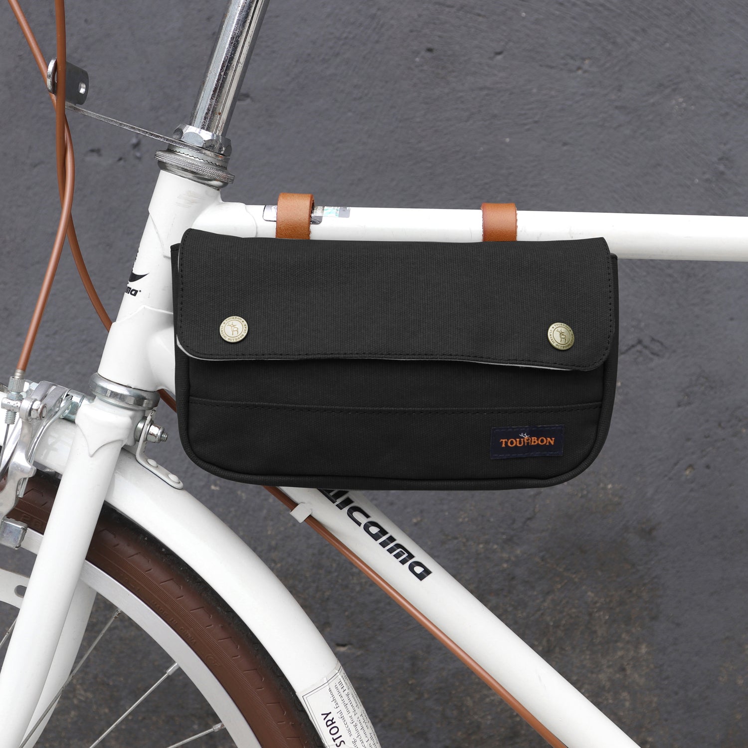 Waxed Canvas Waterproof Bicycle Handlebar Bag R665