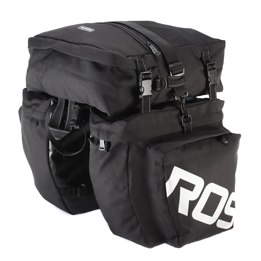3 in 1 Multifunction Road MTB Mountain Bike Bag Pannier Rear Seat Trunk Bag with Waterproof Rain Cover J866493