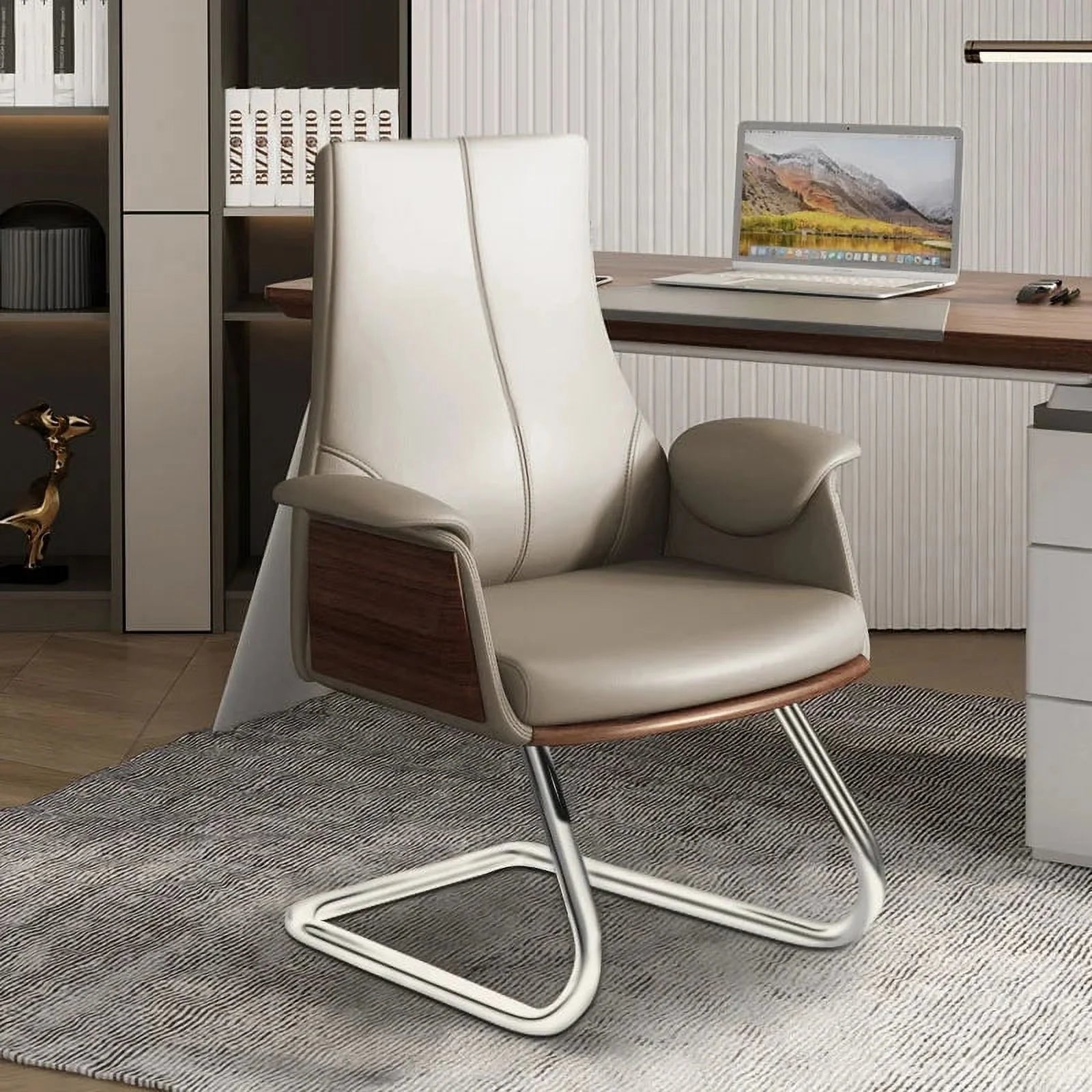 Leather Office Chair Ergonomic Arm Chair G557465