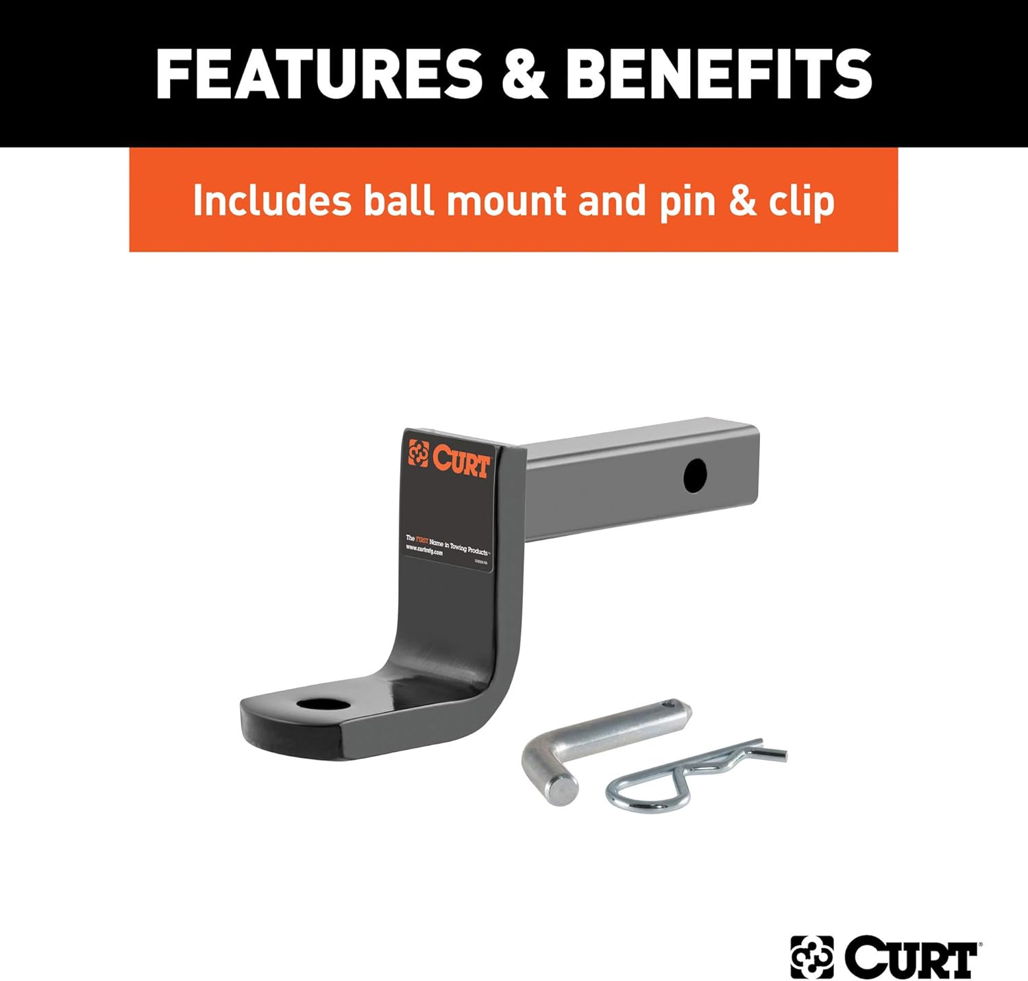 Class 1 Trailer Hitch with Ball Mount, 1-1/4-In Receiver H62577