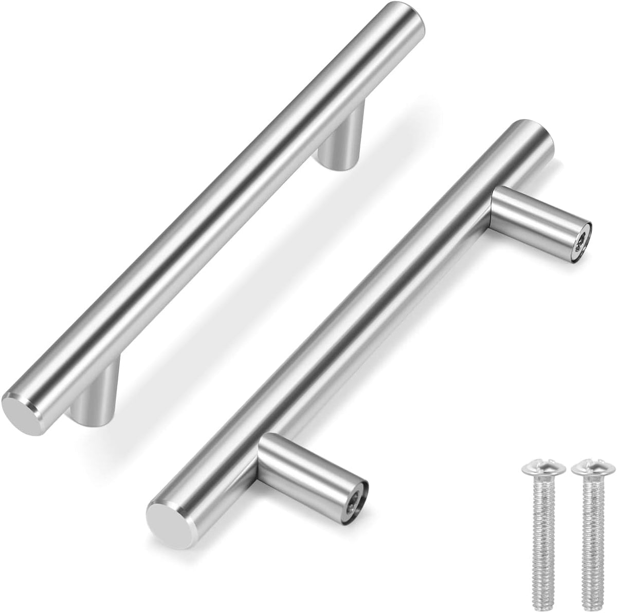25 Pack Silver Stainless Steel Kitchen Cabinet Handles Drawer Pulls R10311