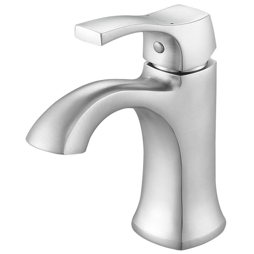 Brushed Nickel Single Lever Bathroom Faucet V29469