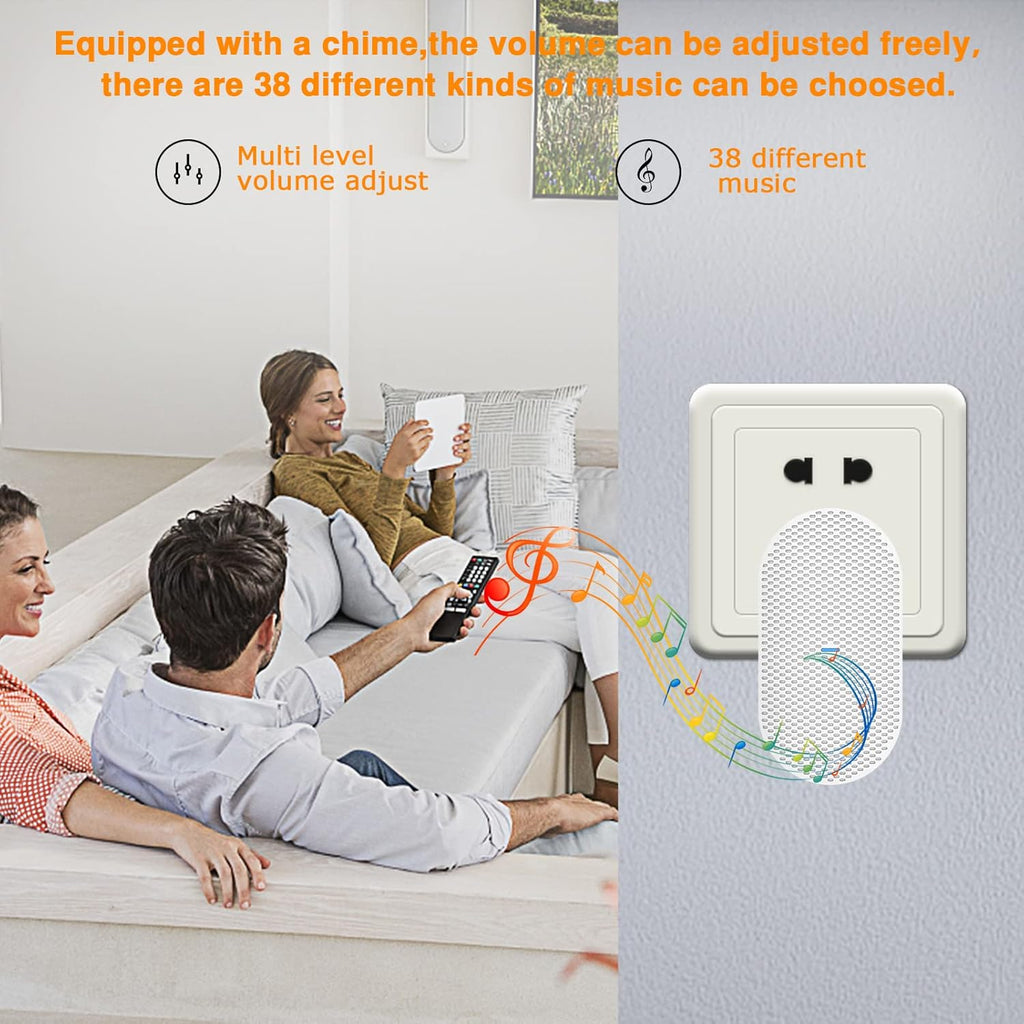 Wireless Video Doorbell Camera with Wireless Chime, Night Vision, Pack of 2 N606