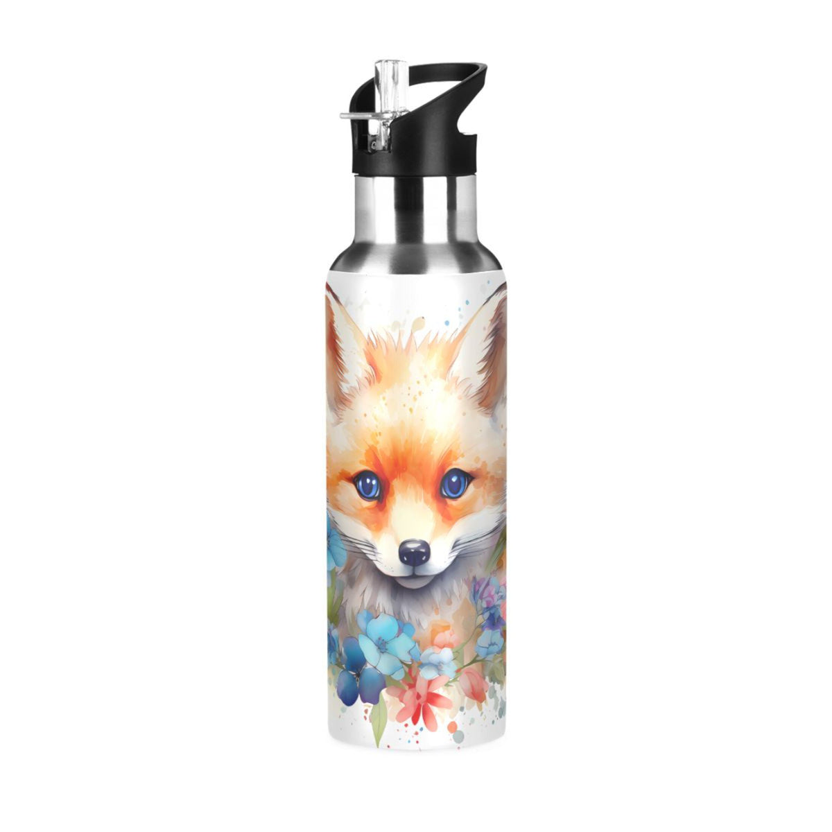 Stainless Steel Insulated Water Bottle with Straw Lid S711918