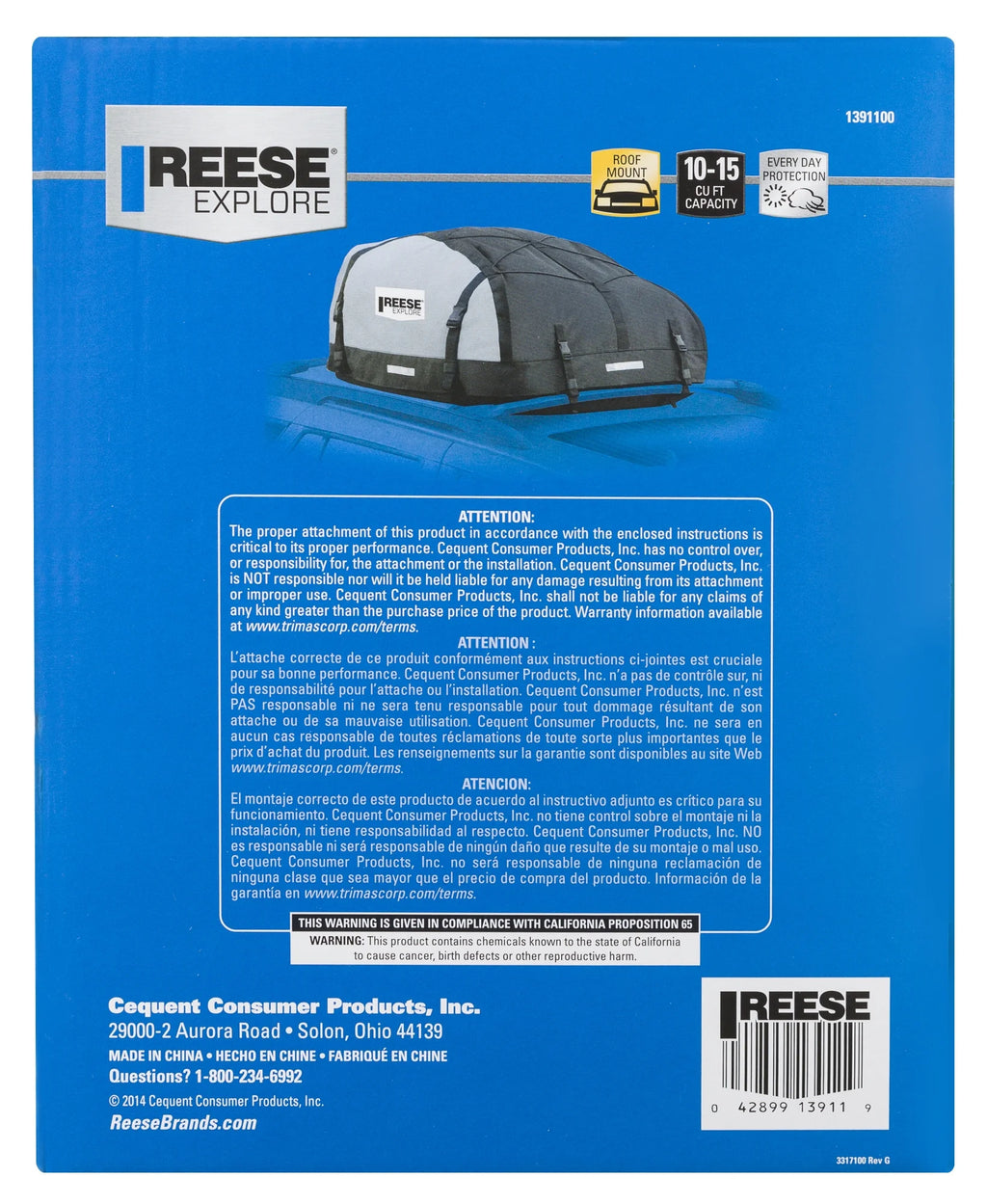 Expandable Rooftop Bag P884