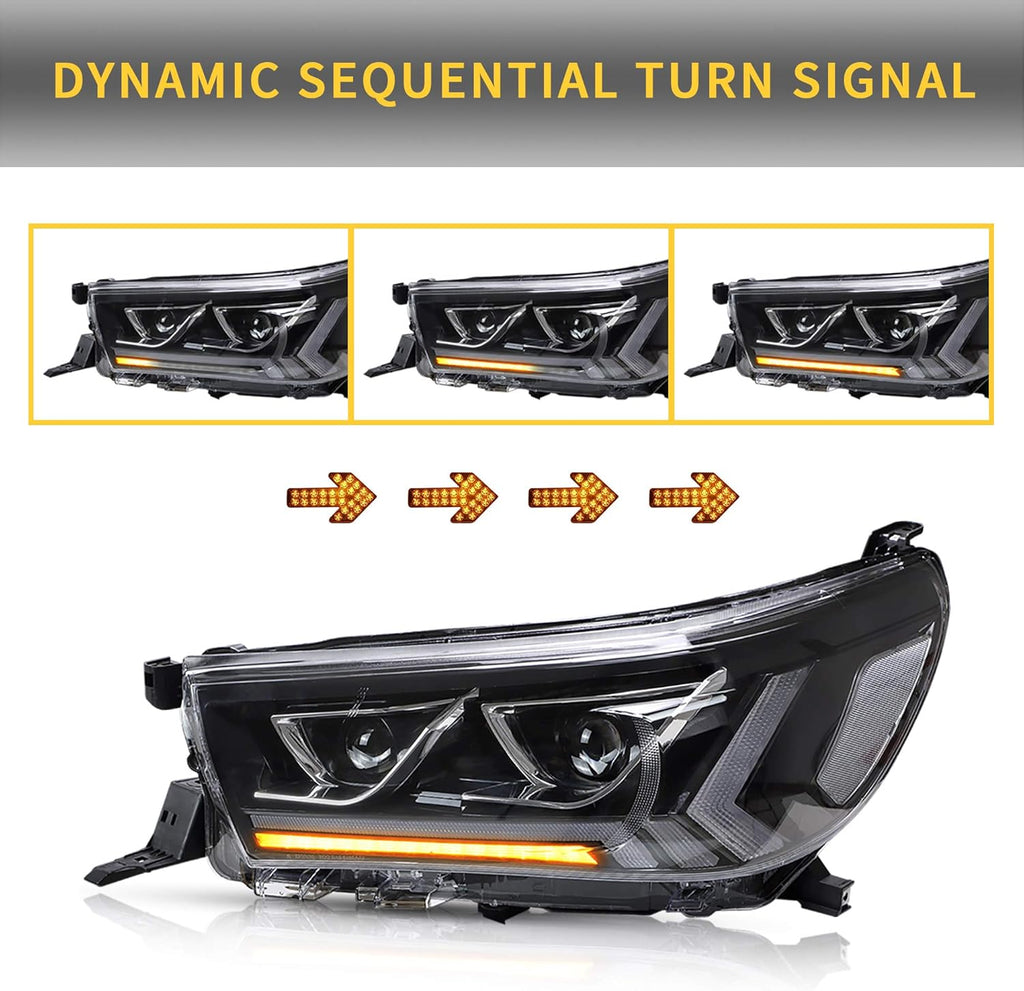 LED Headlights with Sequential Turn Signal F872862