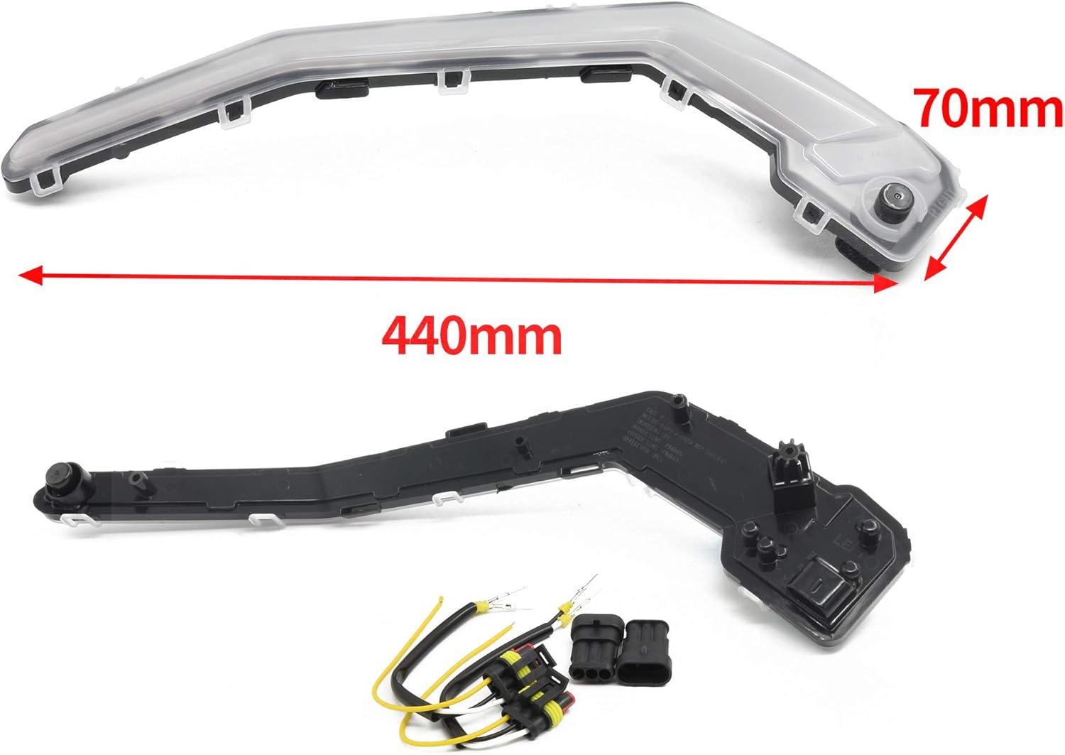 1 Pair Front Driving Light with Yellow Flowing Turn Signal Lights R45833