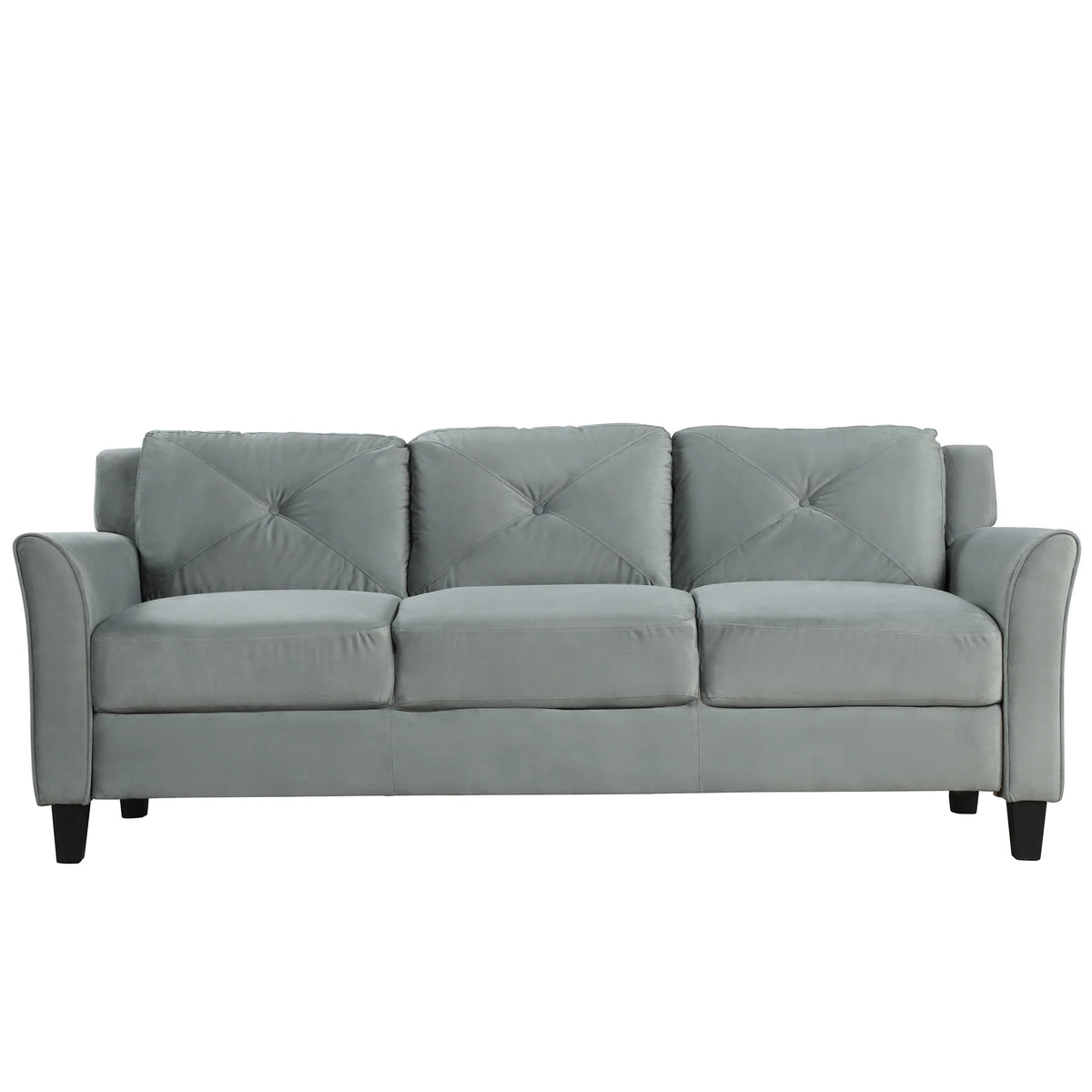 Button Tufted 3 Piece Chair Loveseat Sofa Set Q8002