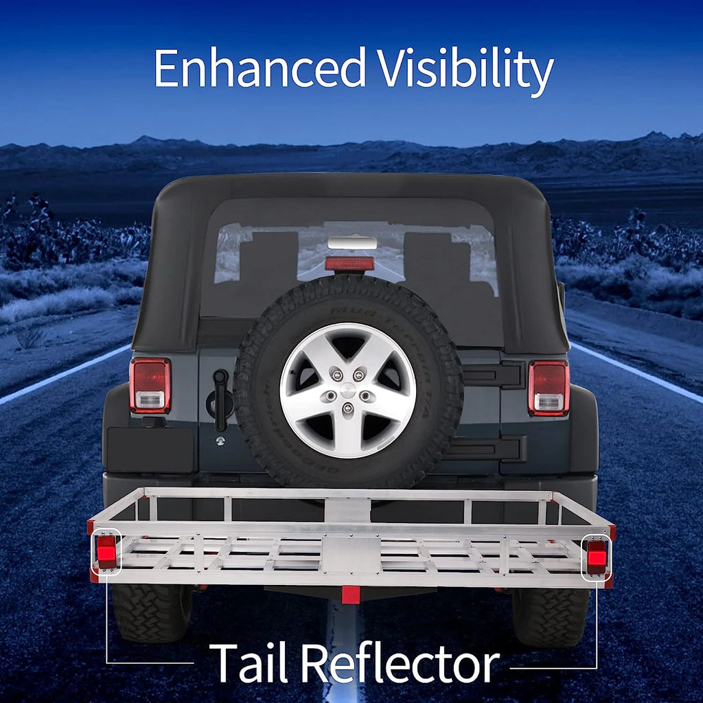 Aluminum Trailer Hitch Cargo Carrier 500lbs Capacity 60 X 22 Inch T6633