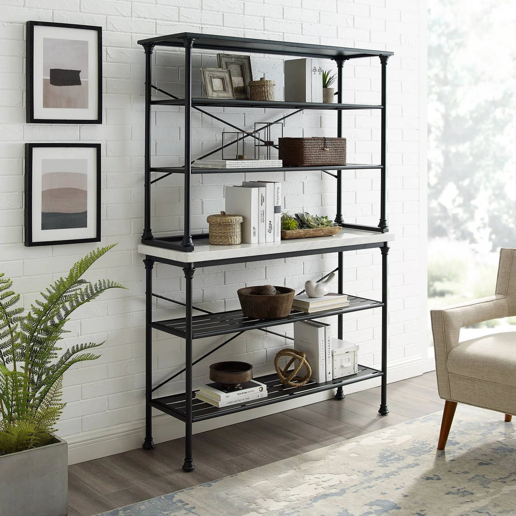 2 Piece Black Baker's Rack Set U753086