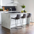 Vegan Leather Counter Stool F521095