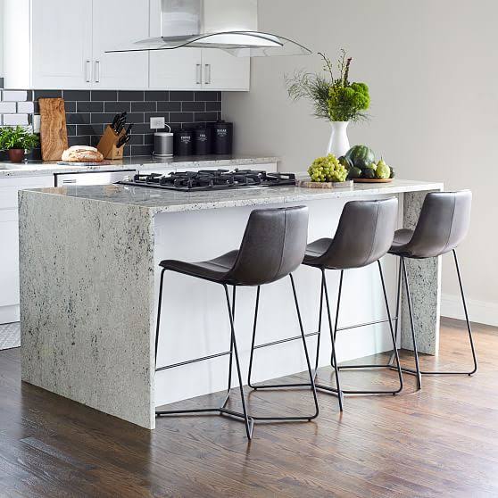 Vegan Leather Counter Stool F521095