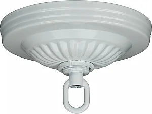 Ribbed Canopy Kit Diameter 5in Center Hole 1-1/16in White J6719