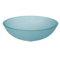 Frosted Glass Round Vessel Bathroom Sink T810