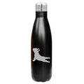 17 oz. Double Wall Vacuum Insulated Stainless Steel Water Bottle Travel Mug Cup (Black) C358
