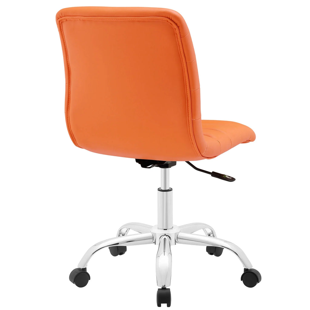 Orange Faux Leather Office Chair H988141