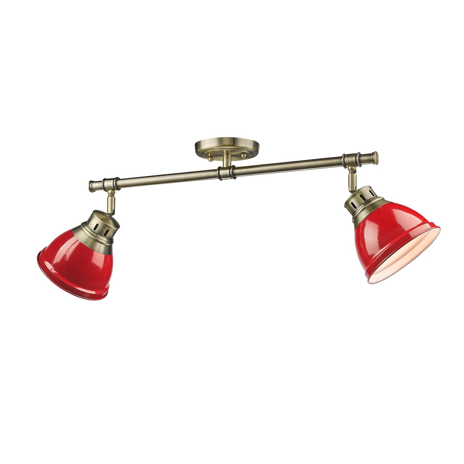 Red Semi Flush Track Light B737301