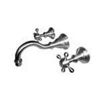 Satin Nickel Wall Mount Lavatory Faucet E877