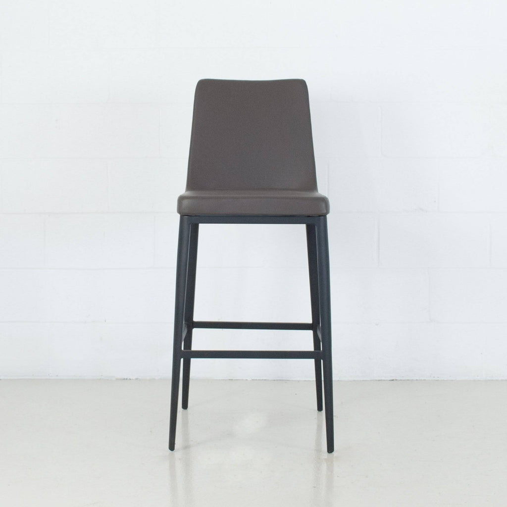 Charcoal Leatherette Bar Stool H823970