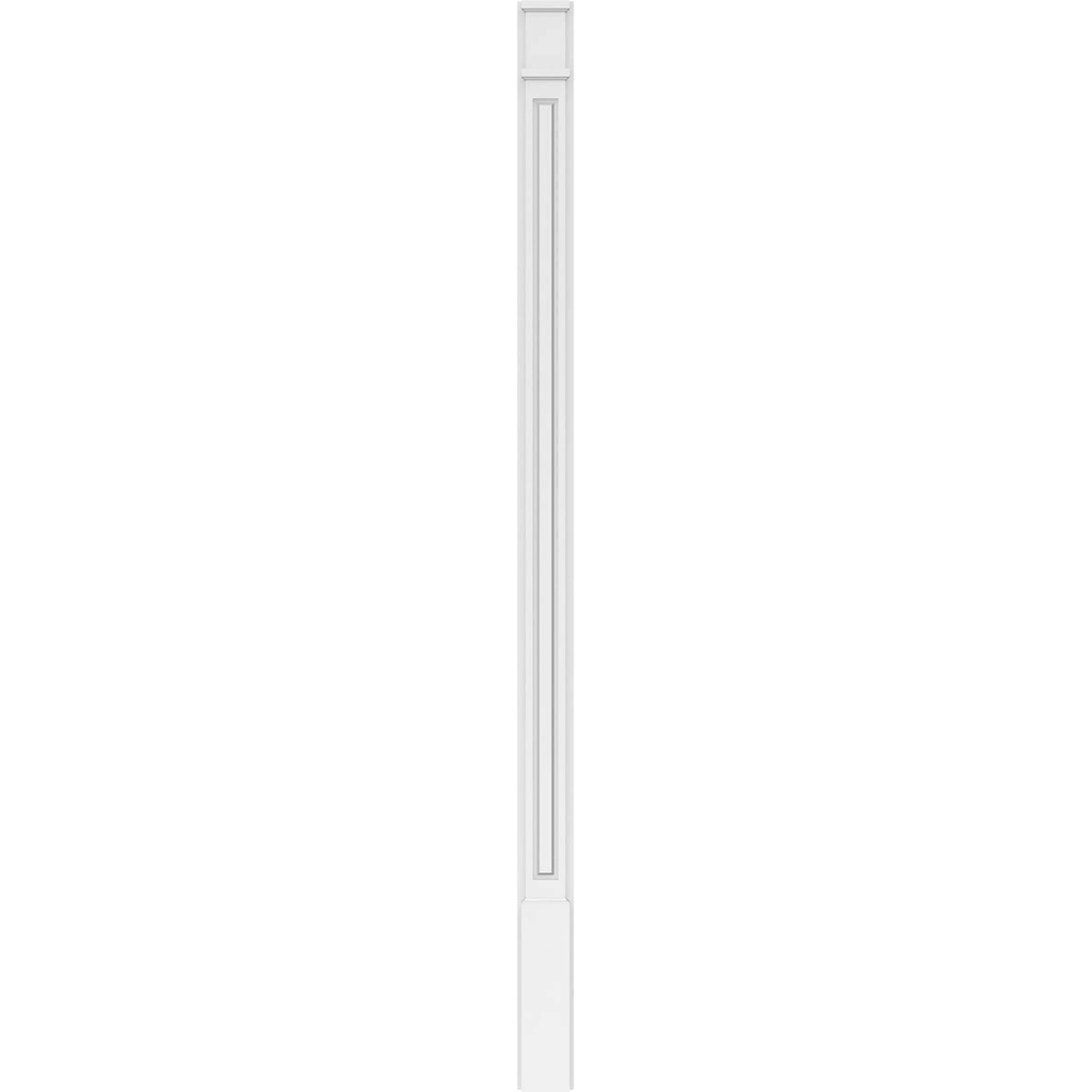 Raised Panel PVC Pilaster with Capital and Base (Pair) Y2312