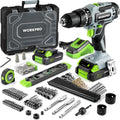 20V Max Cordless Drill Driver Set with 102 Pieces Accessories, 1/2'' Chuck, 2 x 2.0Ah Li-ion Batteries P878