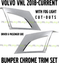 Chrome Trim Mold Corner Bumper With Fog Light Hole M157