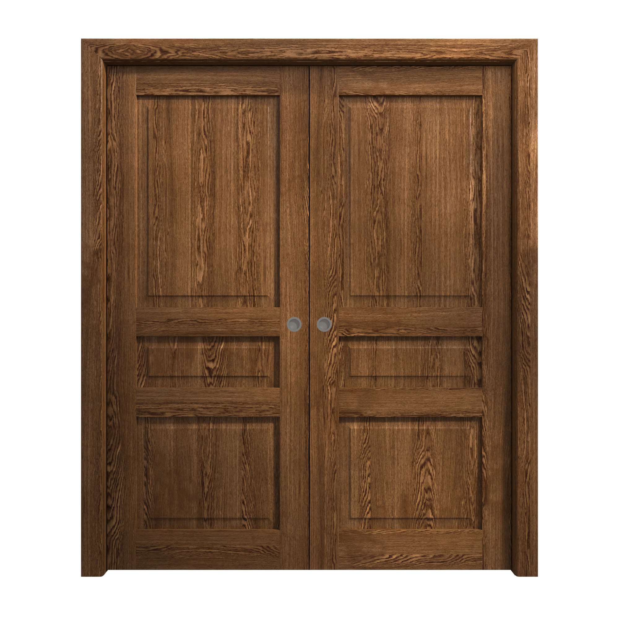 Sliding French Double Pocket Doors 36 x 80 inches Solid Wood Interior Doors L2483