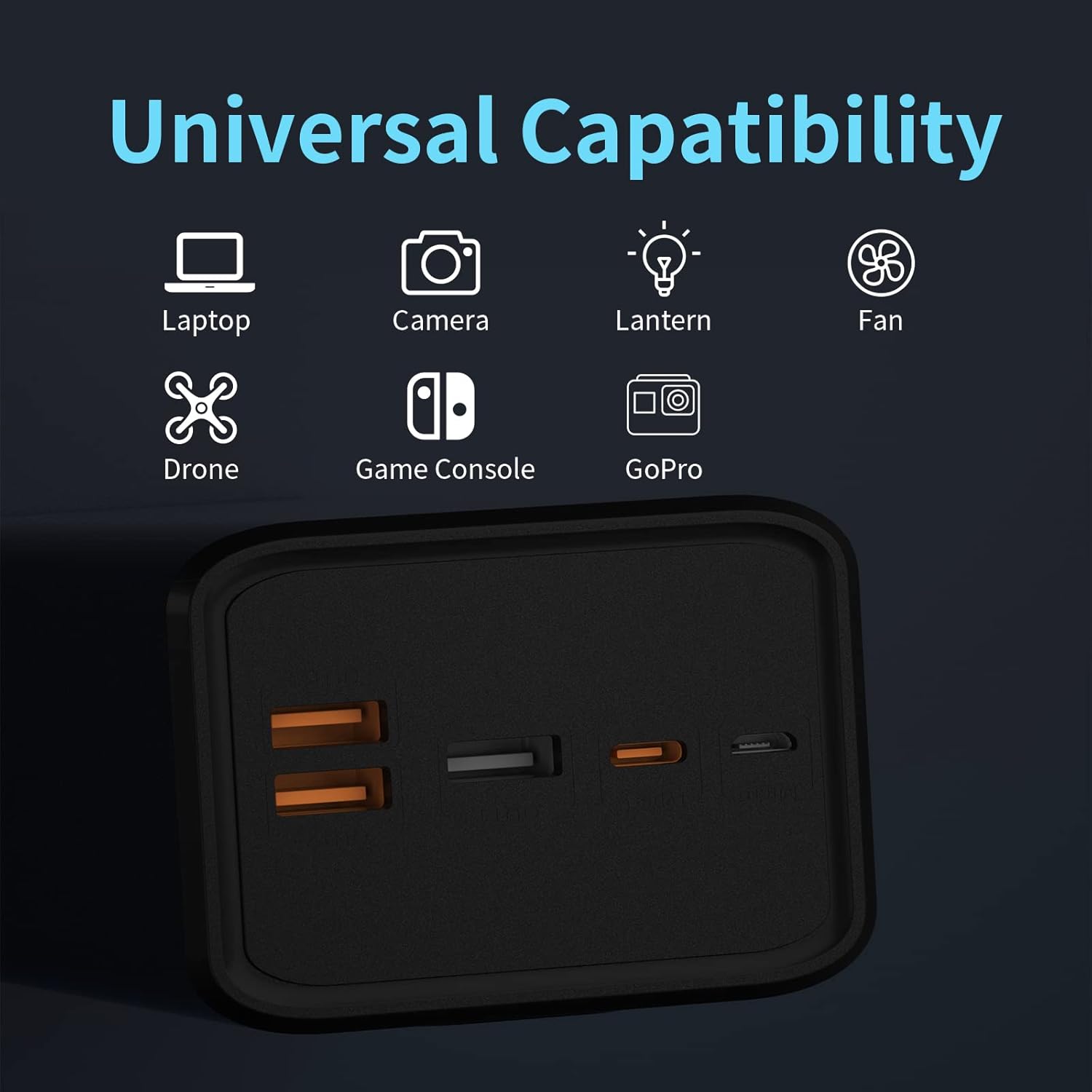 57000mAh Power Bank, 20W PD USB C & 22.5W QC Fast Charging, 4 Outputs & 2 Inputs, LED Display, Pack of 2 J292