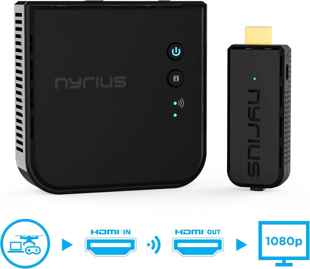Wireless Video HDMI Transmitter & Receiver for Streaming HD 1080p 3D Video & Digital Audio B604