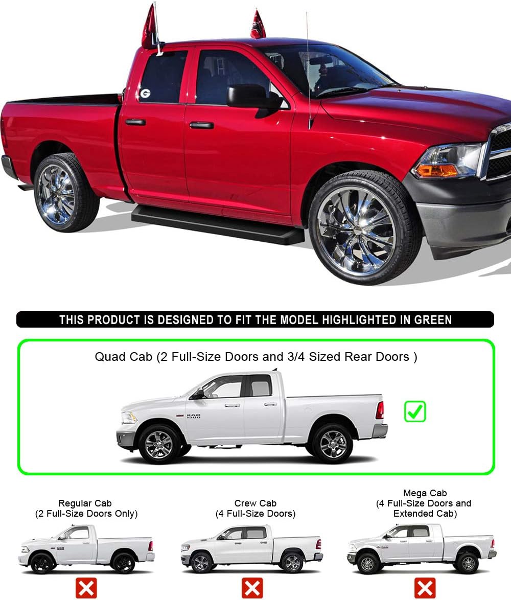 6in Black Running Boards E174867