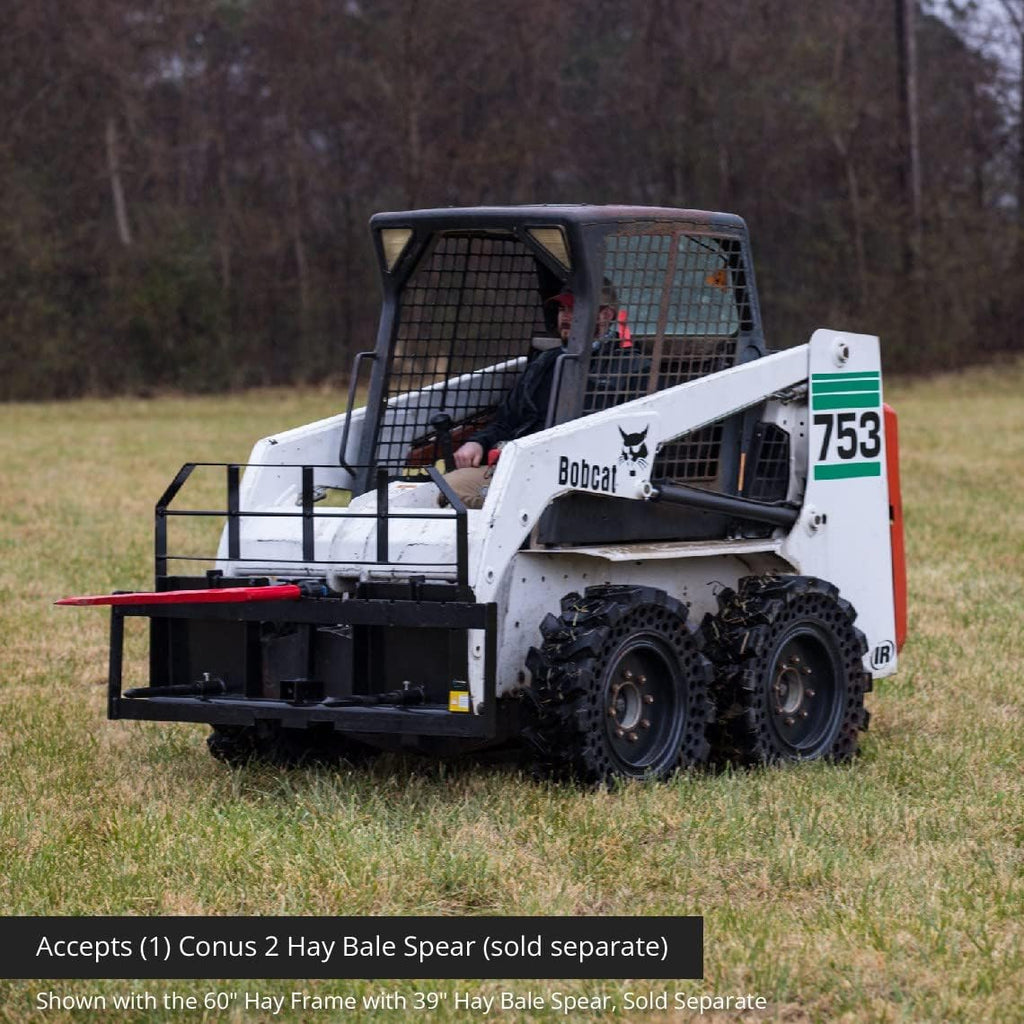 72-in Skid Steer Pallet Fork Frame Attachment, 5,500 LB Capacity Y828356