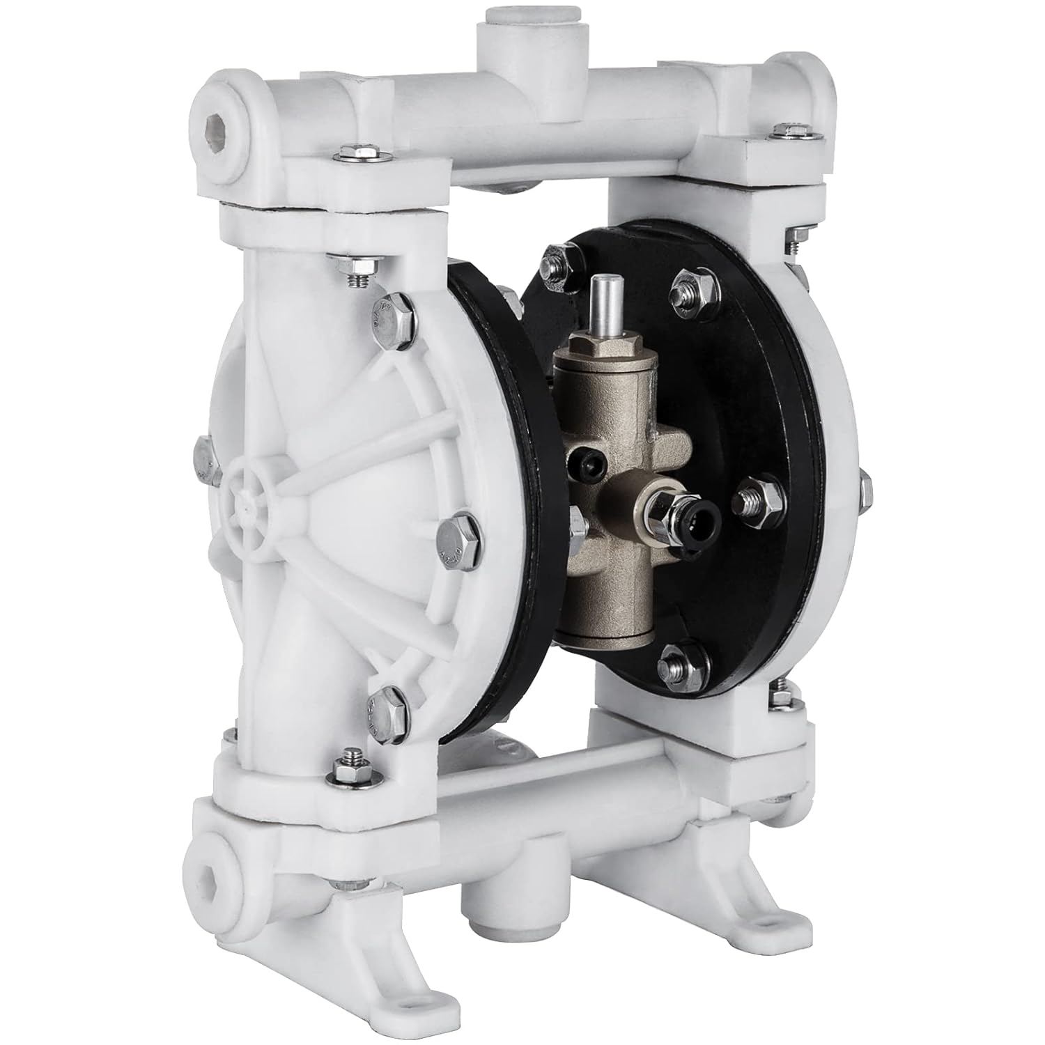 Air-Operated Double Diaphragm Pump 1/2 inch Polypropylene 13 GPM Max 100PSI P5953