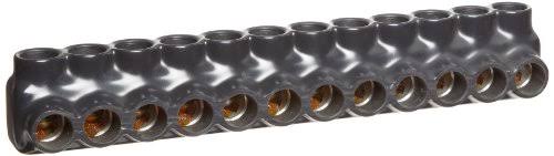 Black Insulated Multi Cable Connector Dual Entry 12 Ports K6297
