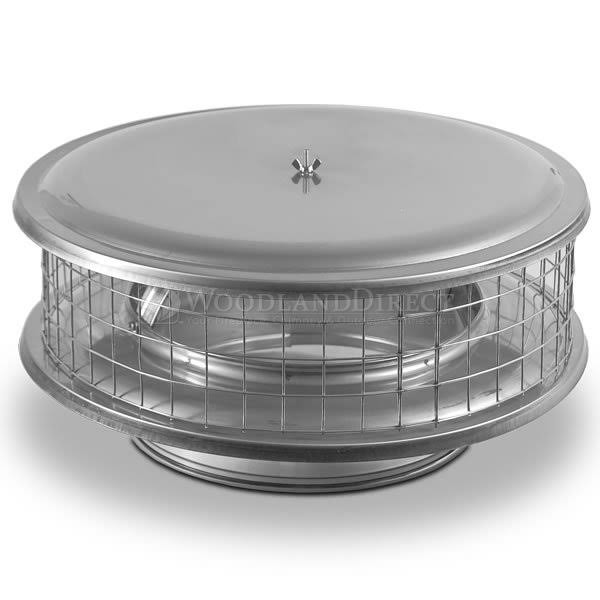 Stainless Steel Chimney Cap with Mesh Screen H2929