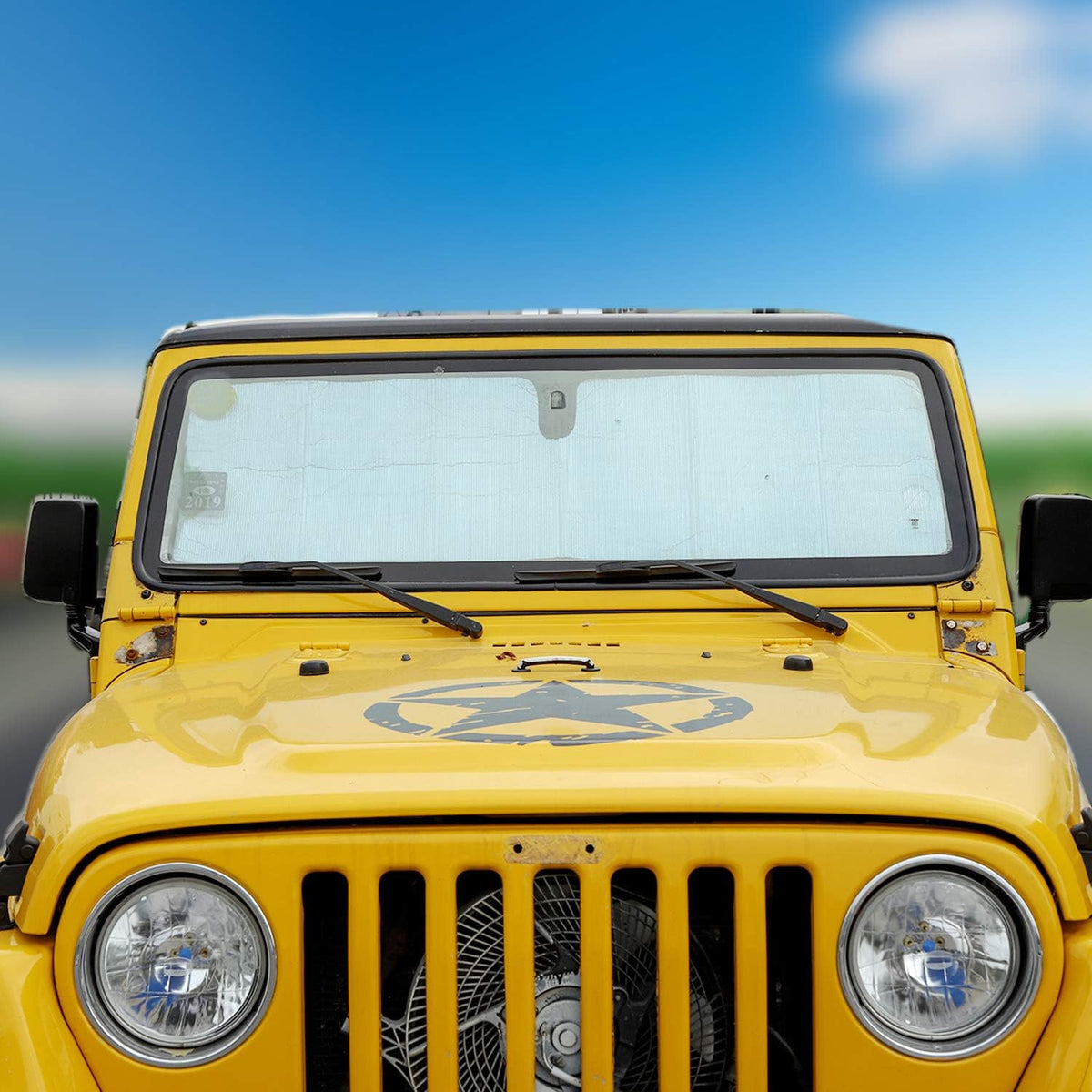 Windshield Sun Visor Foldable Sunshade Aluminum Foil Sun Shield O5982