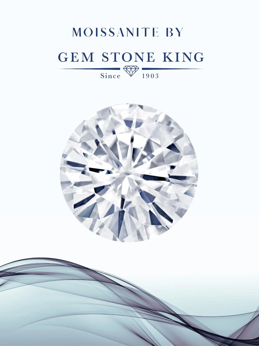 925 Sterling Silver Sky Blue Aquamarine White Diamond White Moissanite Engagement Ring E578033