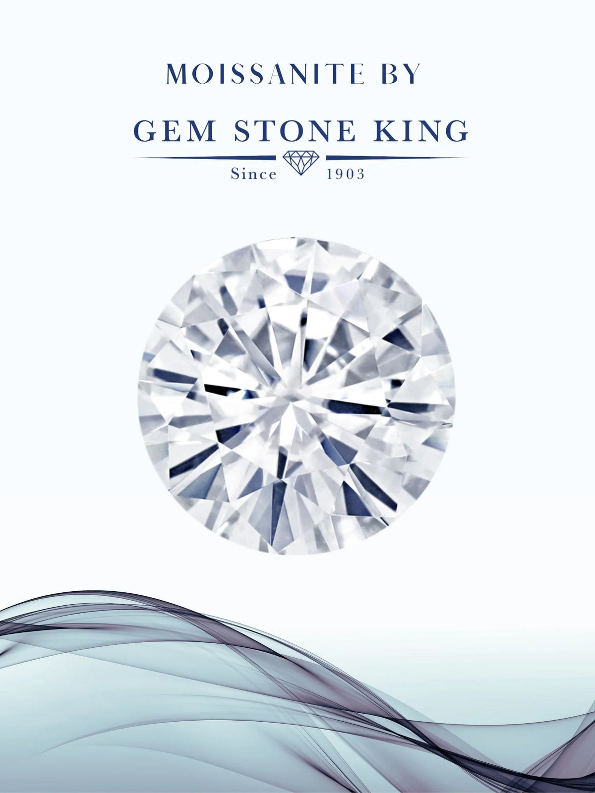 925 Sterling Silver Sky Blue Aquamarine White Diamond White Moissanite Engagement Ring E578033